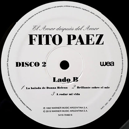 FITO PAEZ - EL AMOR DESPUES DEL AMOR 2LPs