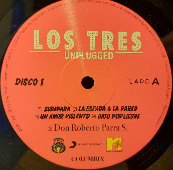 LOS TRES - MTV UNPLUGGED 2LPs VINILO