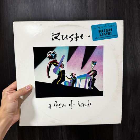 RUSH - A SHOW OF HANDS (LIVE) 2LPs VINILO DE EPOCA PROMOCIONAL