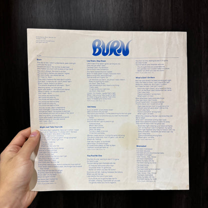 DEEP PURPLE - BURN LP VINILO DE EPOCA