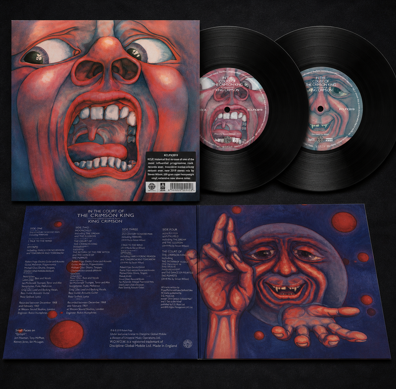 KING CRIMSON - IN THE COURT OF THE CRIMSON KING 2LPs 50Th ANIVERSARIO MIX STEVEN WILSON