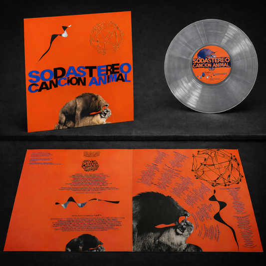 SODA STEREO - CANCION ANIMAL LP VINILO CLEAR / TRANSPARENTE LIMITED EDITION