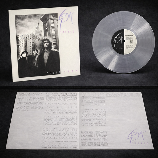 SODA STEREO - DOBLE VIDA LP VINILO CLEAR / TRANSPARENTE LIMITED EDITION
