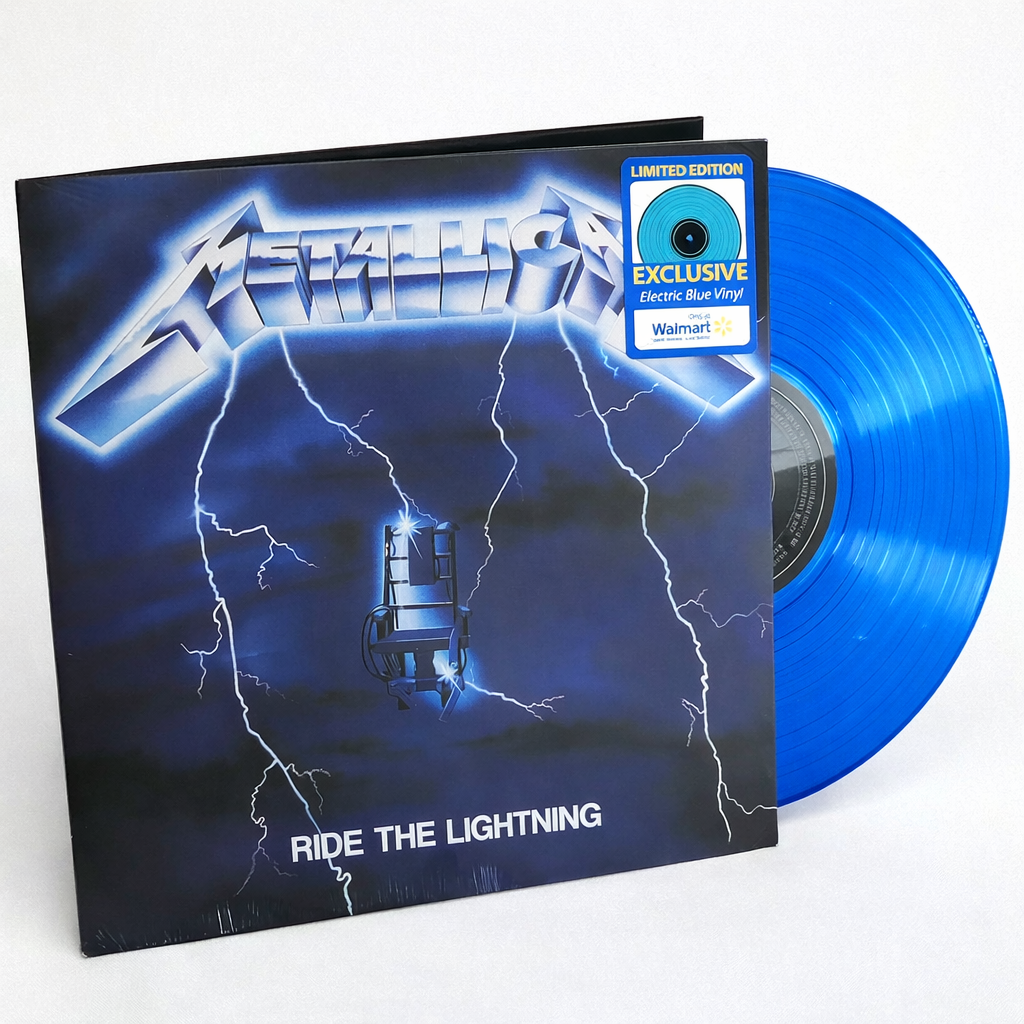 METALLICA - RIDE THE LIGHTNING LP LIMITED EDITION ELECTRIC BLUE VINYL