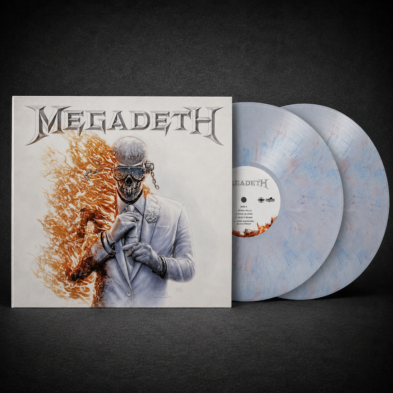 MEGADETH - MEGADETH VINILO 2LPs EDICION LIMITADA MARBLED CHILEAN FLAG