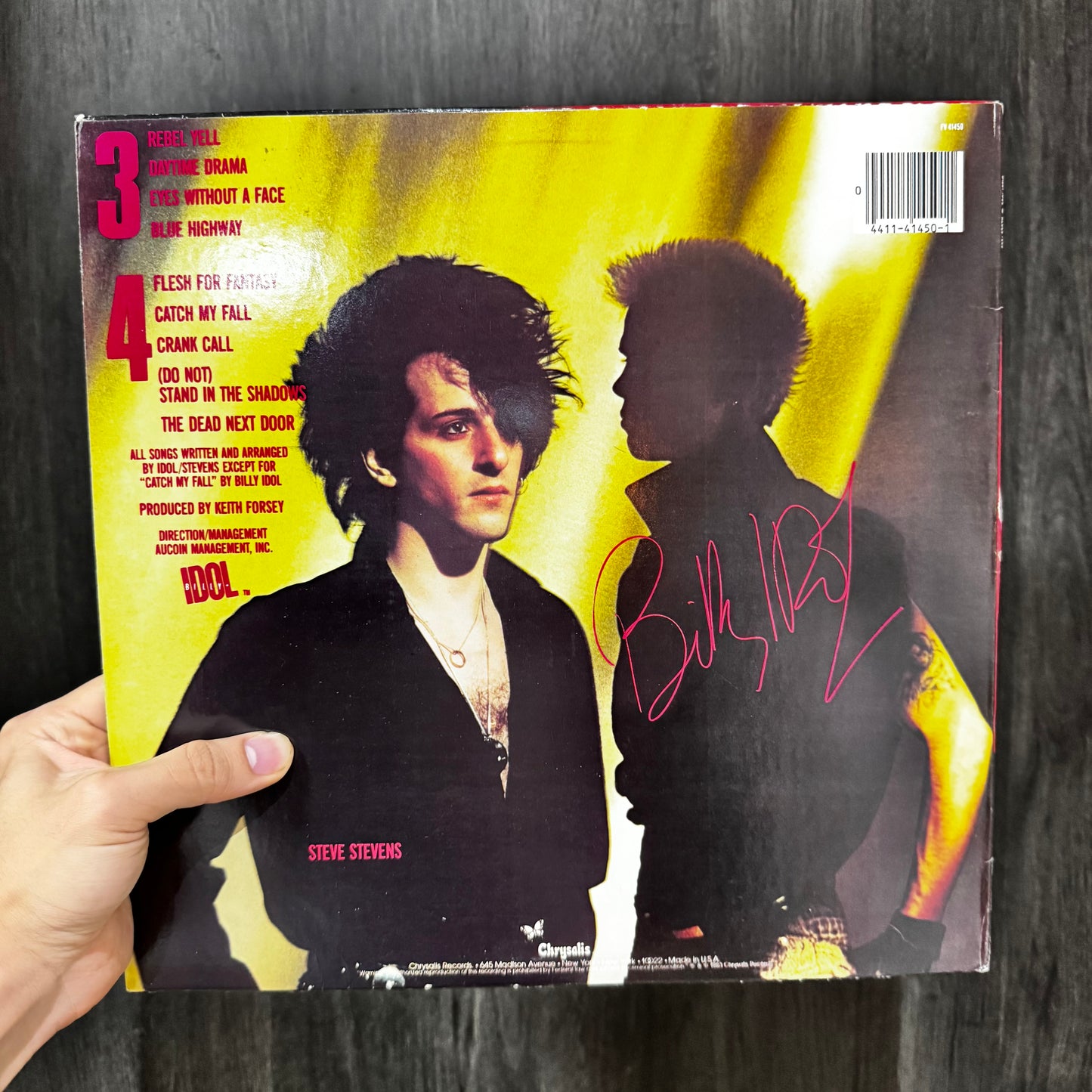 BILLY IDOL - REBEL YELL LP VINILO DE EPOCA