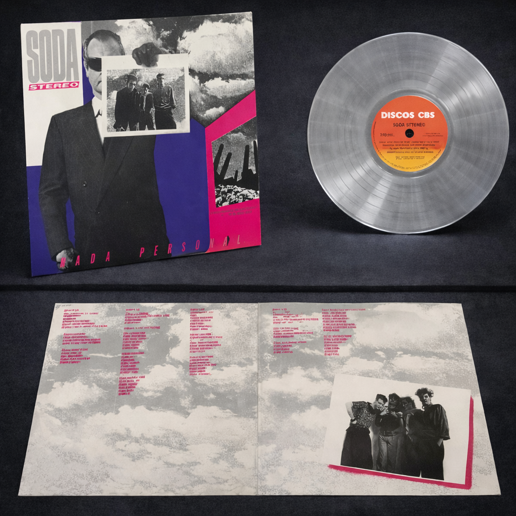 SODA STEREO - NADA PERSONAL LP VINILO CLEAR / TRANSPARENTE EDICION LIMITADA