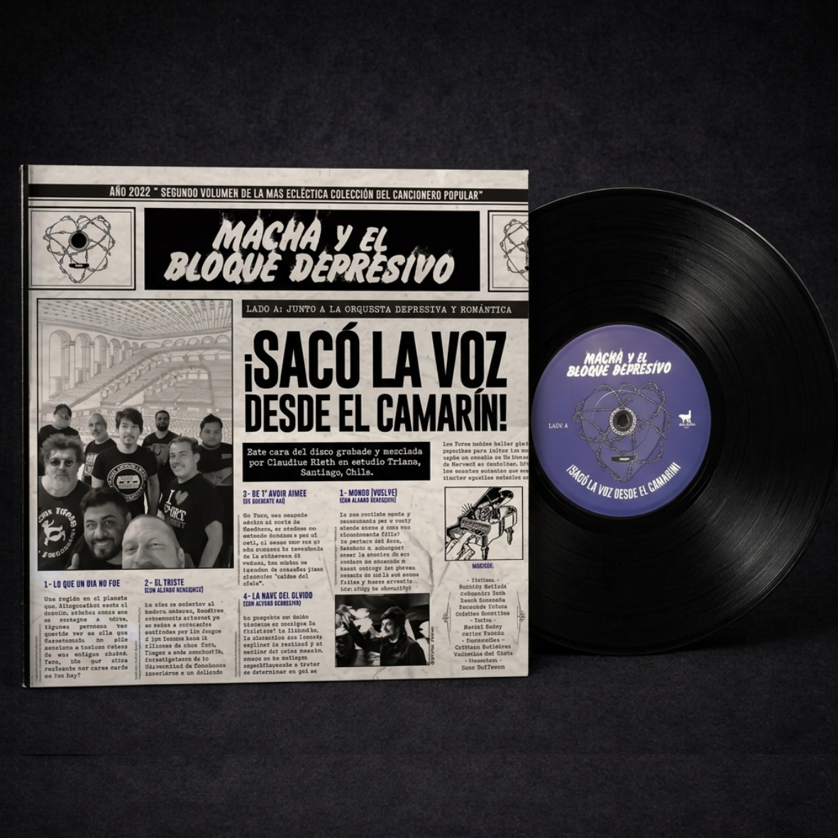 MACHA Y EL BLOQUE DEPRESIVO - ¡SACO LA VOZ DEL CAMARIN! LP VINILO