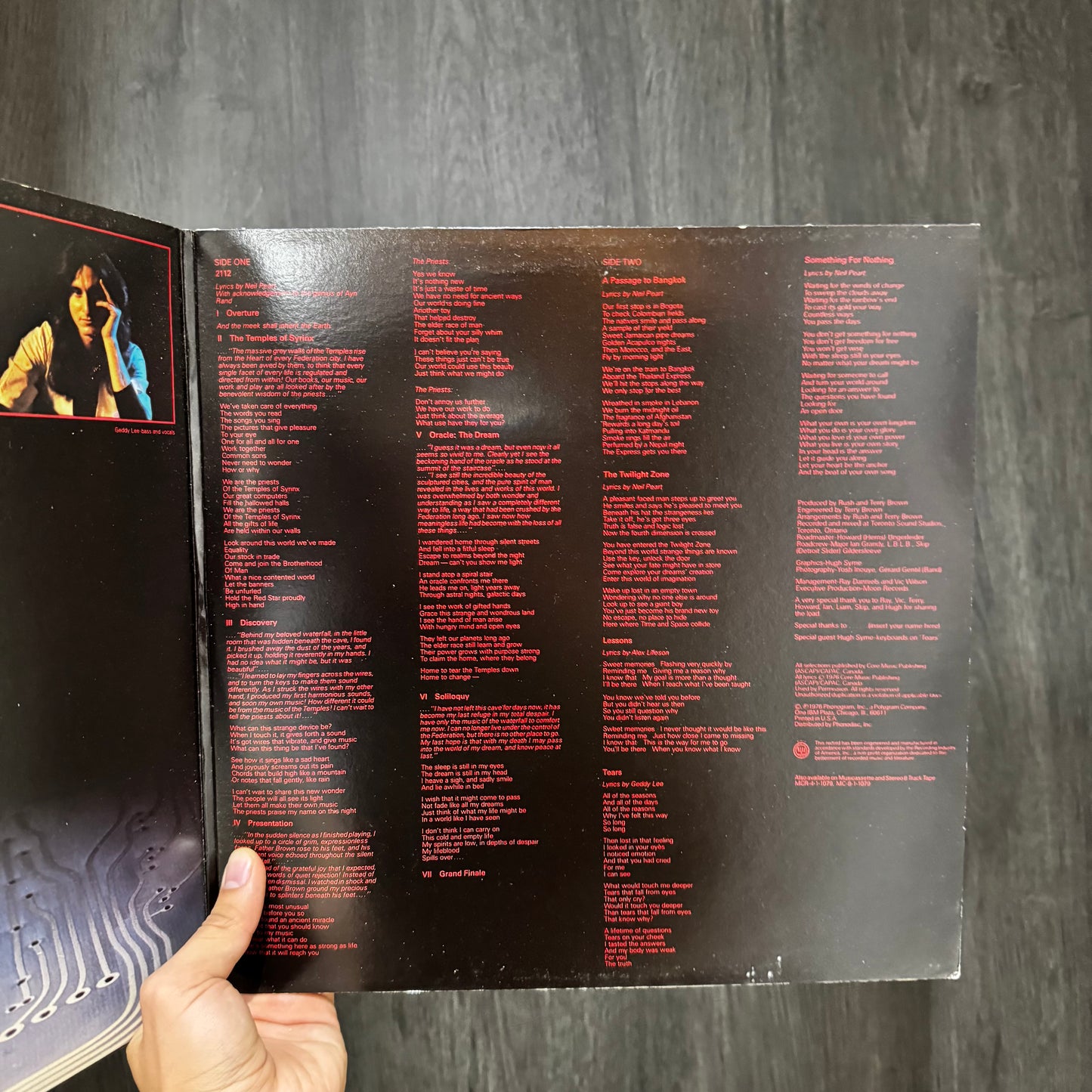 RUSH - 2112 VINILO DE EPOCA