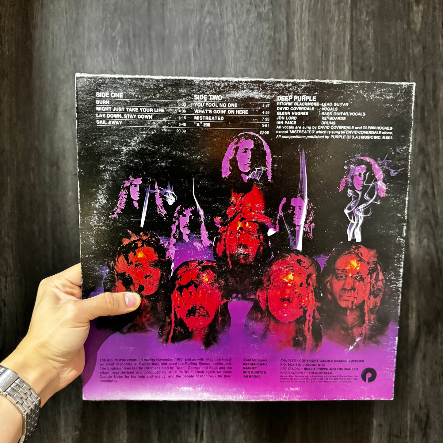 DEEP PURPLE - BURN LP VINILO DE EPOCA