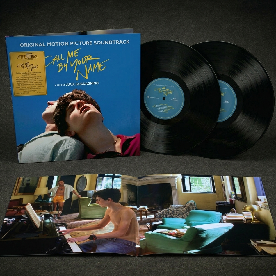 CALL ME BY YOUR NAME ORIGINAL SOUNDTRACK 2LPs + LIBRO CON FOTOS