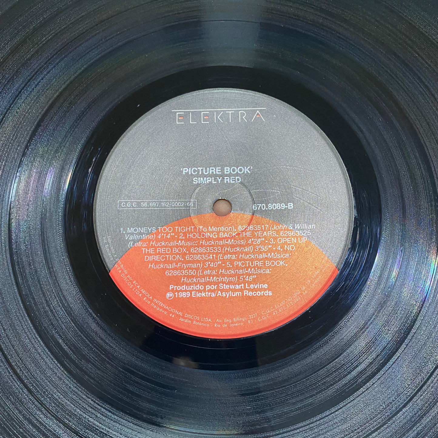 SIMPLY RED - PICTURE BOOK LP EPOCA