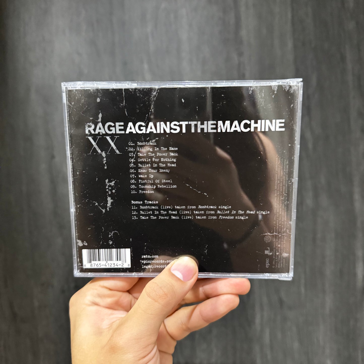 RAGE AGAINST THE MACHINE - RAGE AGAINST THE MACHINE XX CD USADO