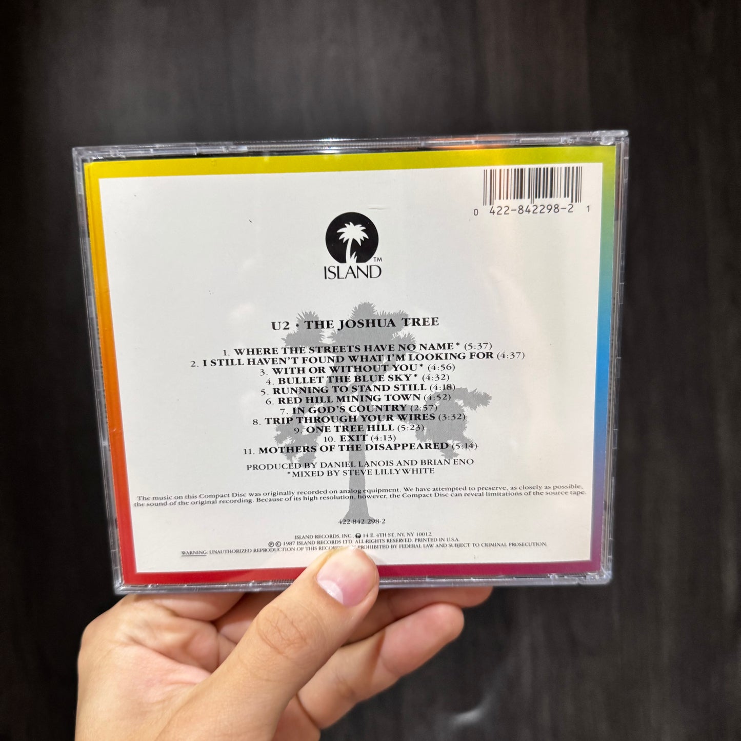 U2 - THE JOSHUA TREE CD USADO