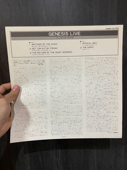 GENESIS - LIVE. JAPON LP.