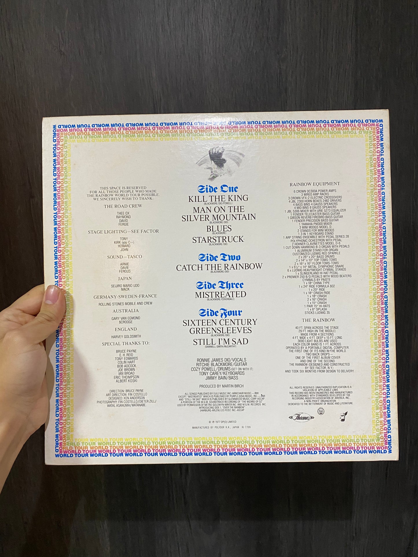 RAINBOW - ON STAGE. JAPON 2LPs.