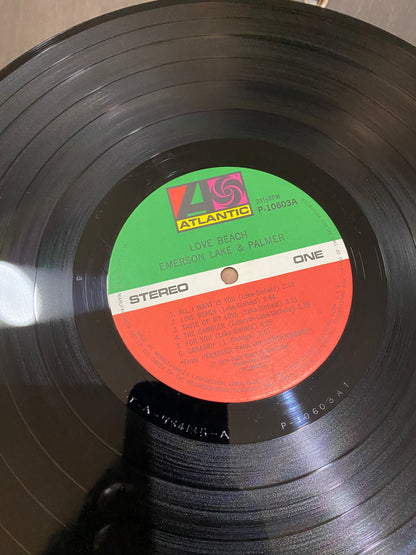 EMERSON, LAKE & PALMER - LOVE BEACH. JAPON LP.