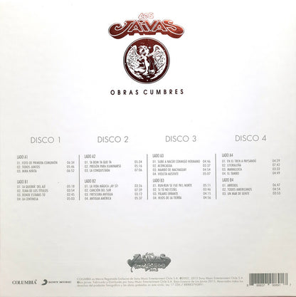 LOS JAIVAS - OBRAS CUMBRES 4LPs BOXSET