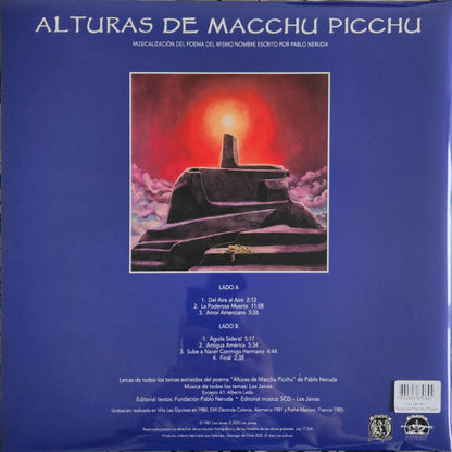 LOS JAIVAS - ALTURAS DE MACHU PICHU LP VINILO