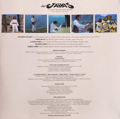 LOS JAIVAS - ALTURAS DE MACHU PICHU LP VINILO