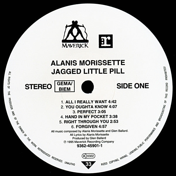 ALANIS MORRISSETTE - JAGGED LITTLE PILL LP VINILO