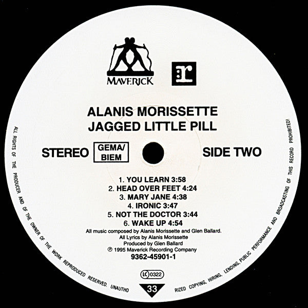 ALANIS MORRISSETTE - JAGGED LITTLE PILL LP VINILO