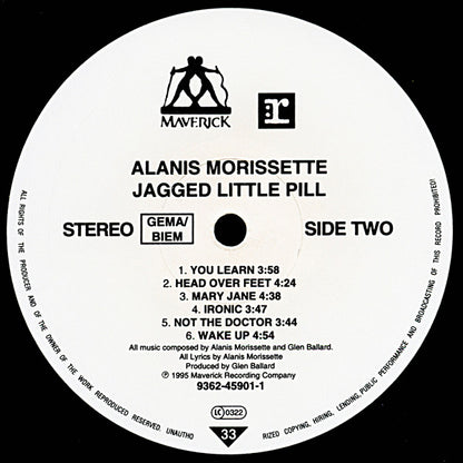 ALANIS MORRISSETTE - JAGGED LITTLE PILL LP VINILO