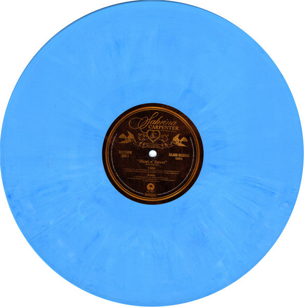 SABRINA CARPENTER - SHORT N SWEET LP LIMITED EDITION BLUE MARBLED.